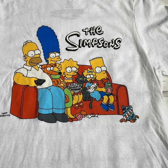 The Simpsons Mad Engine Family Classic Couch Scene Tee - Picture 2 of 7
